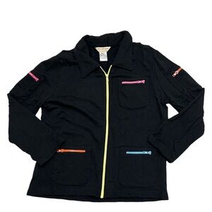 Norm Thompson Women's Vintage Full Zip Sweater Size L